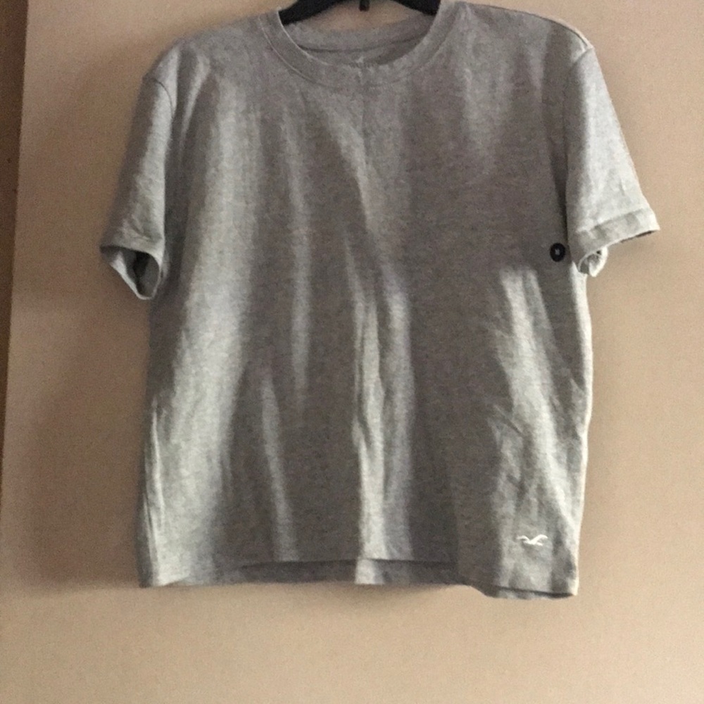 Gray Crop Top